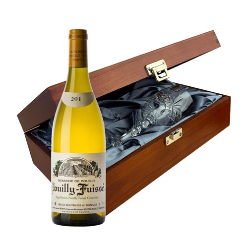 Domaine de Pouilly Pouilly-Fuisse 70cl White Wine In Luxury Box With Royal Scot Wine Glass